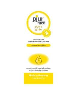 Sextoys, sexshop, loveshop, lingerie sexy : Lubrifiant à base de Silicone : Pjur sachet Med soft glide 2ml