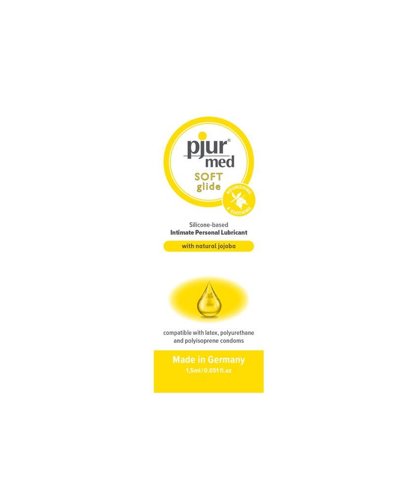 Sextoys, sexshop, loveshop, lingerie sexy : Lubrifiant à base de silicone : Pjur sachet Med soft glide 2ml