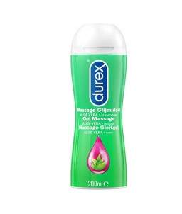 Sextoys, sexshop, loveshop, lingerie sexy : Huiles de Massage et bougies : Durex Play massage 2 en 1 Aloe vera