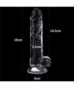 Sextoys, sexshop, loveshop, lingerie sexy : Gode Ventouse : Lovetoy- Gode transparent