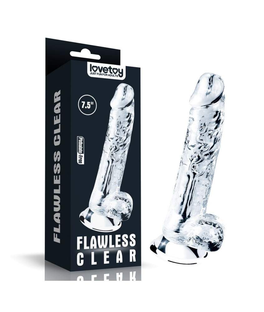 Sextoys, sexshop, loveshop, lingerie sexy : Gode Ventouse : Lovetoy- Gode transparent