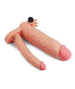 Sextoys, sexshop, loveshop, lingerie sexy : Gaine et Prolongateur : Lovetoy- Double Gode gaine tender vibrant