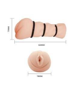 Sextoys, sexshop, loveshop, lingerie sexy : Vagin Artificiel : Crazy Bull- Masturbateur avec anneaux