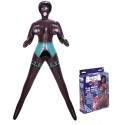 Sextoys, sexshop, loveshop, lingerie sexy : Poupée Gonflable : Poupée gonflable Noir Alecia King 3 Orifices