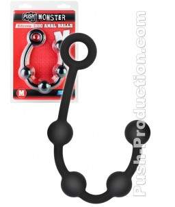 Sextoys, sexshop, loveshop, lingerie sexy : Chapelet anal : Push Monster Toys- Chapelet anal silicones