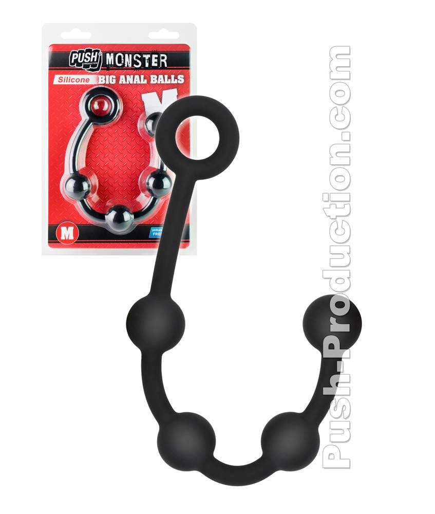 Sextoys, sexshop, loveshop, lingerie sexy : Chapelet anal : Push Monster Toys- Chapelet anal silicones