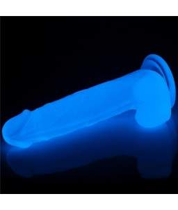 Sextoys, sexshop, loveshop, lingerie sexy : Gode Ventouse : Lovetoy- Gode réaliste PHOSPHORESCENT lumineux