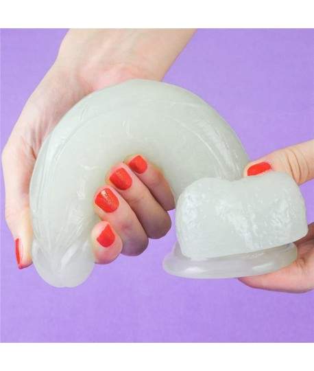 Sextoys, sexshop, loveshop, lingerie sexy : Gode Ventouse : Lovetoy- Gode réaliste PHOSPHORESCENT lumineux