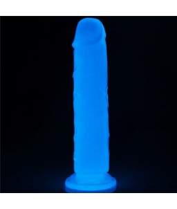 Sextoys, sexshop, loveshop, lingerie sexy : Gode Ventouse : Lovetoy- Gode droit PHOSPHORESCENT lumineux