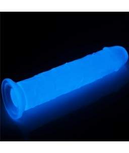 Sextoys, sexshop, loveshop, lingerie sexy : Gode Ventouse : Lovetoy- Gode droit PHOSPHORESCENT lumineux