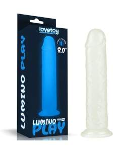 Sextoys, sexshop, loveshop, lingerie sexy : Gode Ventouse : Lovetoy- Gode droit PHOSPHORESCENT lumineux