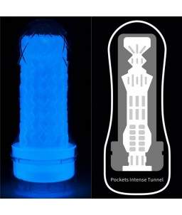 Sextoys, sexshop, loveshop, lingerie sexy : Vagin Artificiel : Lovetoy - Masturbateur PHOSPHORESCENT lumineux