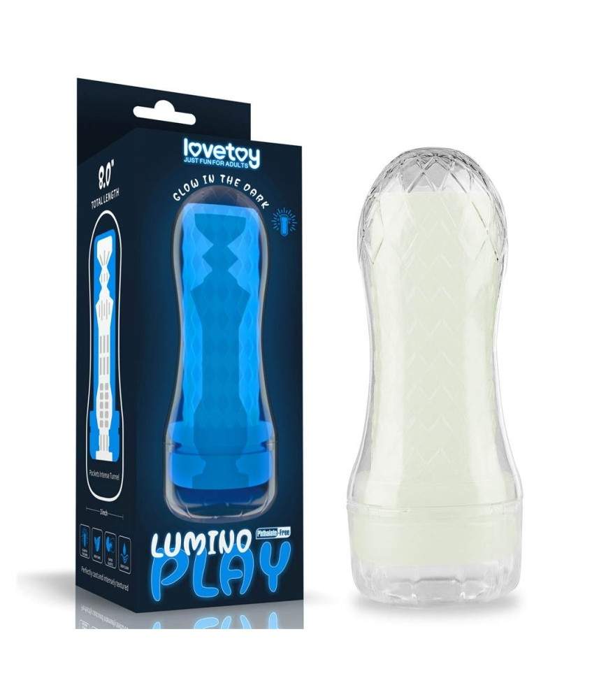 Sextoys, sexshop, loveshop, lingerie sexy : Vagin Artificiel : Lovetoy - Masturbateur PHOSPHORESCENT lumineux