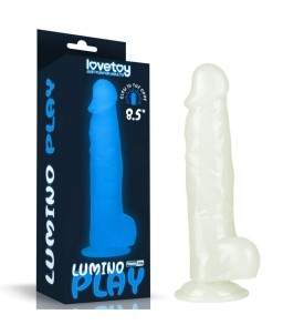 Sextoys, sexshop, loveshop, lingerie sexy : Gode Ventouse : Lovetoy- Gode Phosphorescent lumineux 21.5 cm