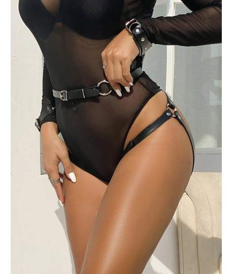 Sextoys, sexshop, loveshop, lingerie sexy : Harnais bdsm : Bracelet bondage, boucle jambe et chaîne de taille