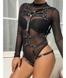 Sextoys, sexshop, loveshop, lingerie sexy : Harnais bdsm : BDSM Harnais femme intégral