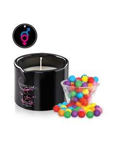 Sextoys, sexshop, loveshop, lingerie sexy : Huiles de Massage et bougies : Bougie de massage Bubble Gum - Voulez vous