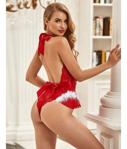 Sextoys, sexshop, loveshop, lingerie sexy : Deguisement noel sexy : Body sexy mère noël S/M