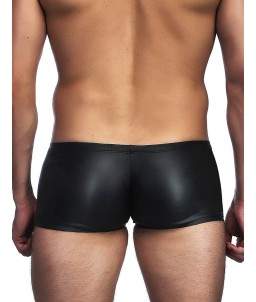 Sextoys, sexshop, loveshop, lingerie sexy : Boxers & Strings : Boxer Moulant Noir "L" Style Cuir