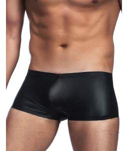 Sextoys, sexshop, loveshop, lingerie sexy : Boxers & Strings : Boxer Moulant Noir "XL" Style Cuir