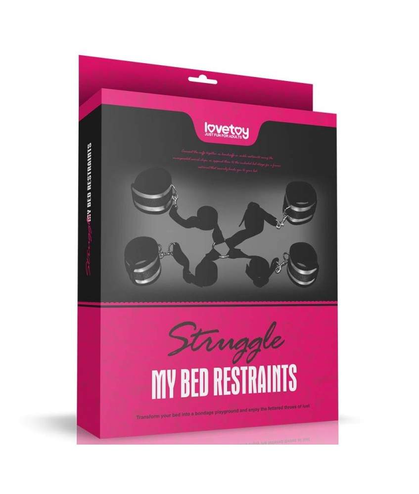 Sextoys, sexshop, loveshop, lingerie sexy : Menottes BDSM : Lovetoy-Contraintes BDSM Chevilles et Poignets