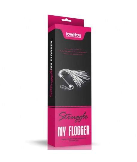 Sextoys, sexshop, loveshop, lingerie sexy : Tapettes et Fouets : Lovetoy- fouet gris et noir