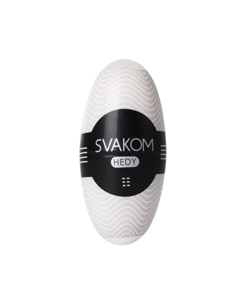 Sextoys, sexshop, loveshop, lingerie sexy : Vagin Artificiel : Svakom Hedy-Oeuf masturbateur Blanc