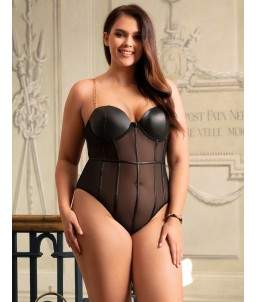 Sextoys, sexshop, loveshop, lingerie sexy : Lingerie sexy grande taille : Sexy Body noir 3xl