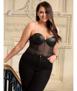 Sextoys, sexshop, loveshop, lingerie sexy : Lingerie sexy grande taille : Sexy Body noir 3xl