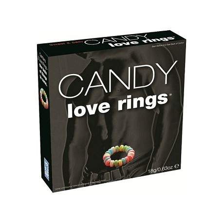 Sextoys, sexshop, loveshop, lingerie sexy : Anneaux Vibrants & Cockring : 3 Anneaux de pénis en Bonbon - Candy Love Rings