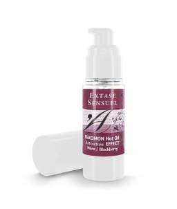 Sextoys, sexshop, loveshop, lingerie sexy : Huiles de Massage et bougies : Extase Sensuelle -Huile effet chaleur Mure