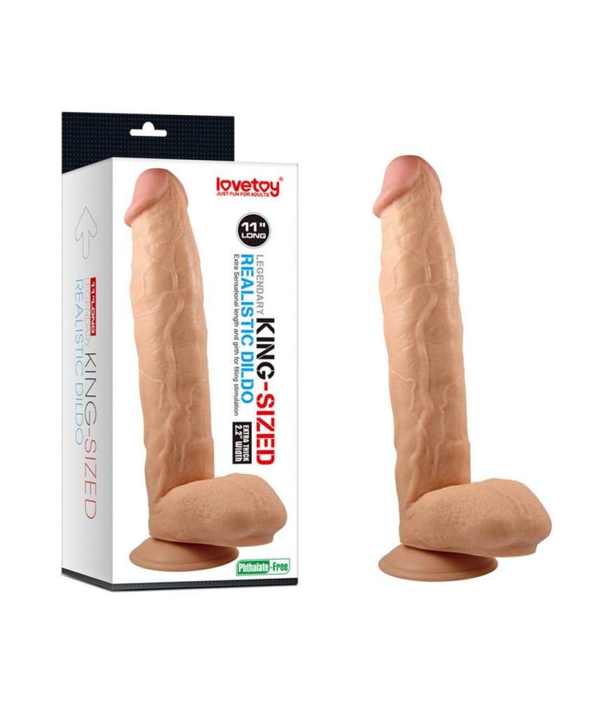 Sextoys, sexshop, loveshop, lingerie sexy : Gode Ventouse : Lovetoy- Gode King Size 31 CM