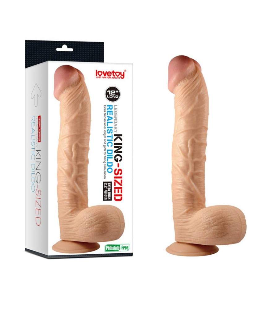 Sextoys, sexshop, loveshop, lingerie sexy : Gode Ventouse : Lovetoy- Gode King Size 34 CM