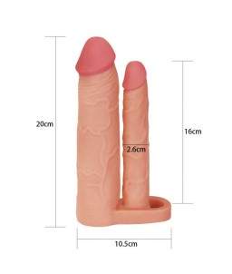 Sextoys, sexshop, loveshop, lingerie sexy : Gaine et Prolongateur : Lovetoy- Double Gode gaine tender