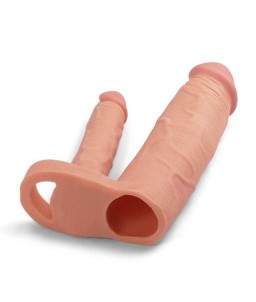 Sextoys, sexshop, loveshop, lingerie sexy : Gaine et Prolongateur : Lovetoy- Double Gode gaine tender