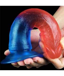 Sextoys, sexshop, loveshop, lingerie sexy : Gode Ventouse : Lovetoy- Gode droit Multi couleur