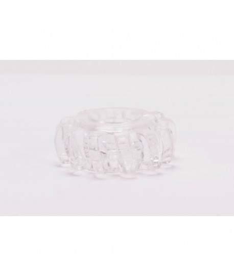 Sextoys, sexshop, loveshop, lingerie sexy : Anneaux Vibrants & Cockring : Lovetoy- cockring power plus Transparent