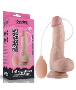 Sextoys, sexshop, loveshop, lingerie sexy : Gode Ventouse : Lovetoy- Gode ejaculateur chair