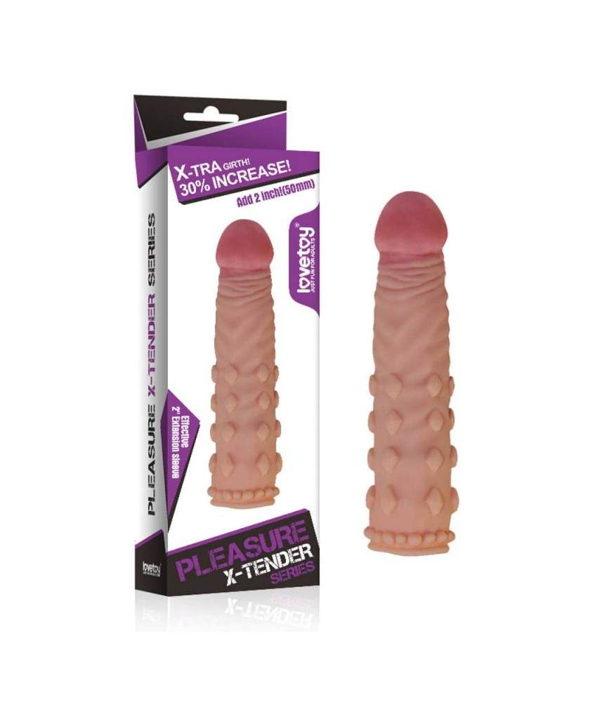 Sextoys, sexshop, loveshop, lingerie sexy : Gaine et Prolongateur : Lovetoy- Gode gaine x-tender