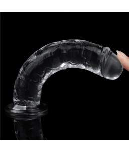 Sextoys, sexshop, loveshop, lingerie sexy : Gode Ventouse : Lovetoy- Gode droit Transparent