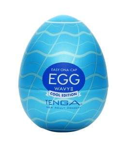 Sextoys, sexshop, loveshop, lingerie sexy : Vagin Artificiel : Masturbateur Tenga Egg wavy II Cool