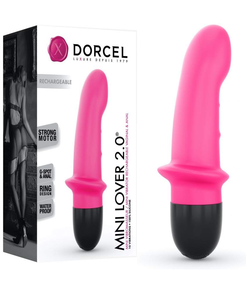Sextoys, sexshop, loveshop, lingerie sexy : Sextoys luxe : Dorcel Vibromasseur Mini Lover 2.0 Rose