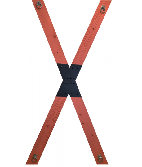Sextoys, sexshop, loveshop, lingerie sexy : Croix de st andré : Croix de St andré Bois rouge - France