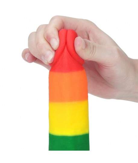 Sextoys, sexshop, loveshop, lingerie sexy : Gode Ventouse : Lovetoy- Gode Arc en ciel
