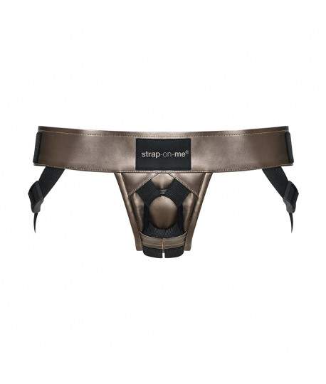 Sextoys, sexshop, loveshop, lingerie sexy : Gode Ceinture : Strap-on-me -Harnais en simili cuir Bronze