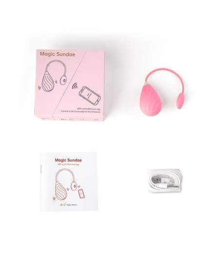 Sextoys, sexshop, loveshop, lingerie sexy : Vibro High Tech : Magic Motion - Oeuf vibrant connecté Sundae