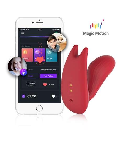 Sextoys, sexshop, loveshop, lingerie sexy : Vibro Point G : Magic Motion - Stimulateur connecté magic Umi