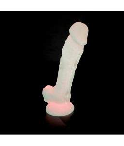 Sextoys, sexshop, loveshop, lingerie sexy : Gode Ventouse : Silexd - Gode Rose Phosphorescent