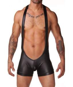 Sextoys, sexshop, loveshop, lingerie sexy : Boxers & Strings : Ensemble Body Sexy "L" Style Cuir