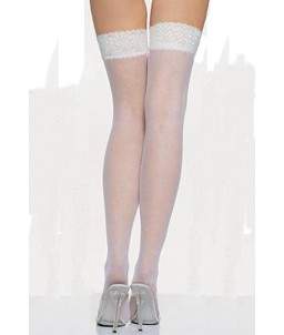 Sextoys, sexshop, loveshop, lingerie sexy : Bas & Collants : Sexy Bas Voile Blanc